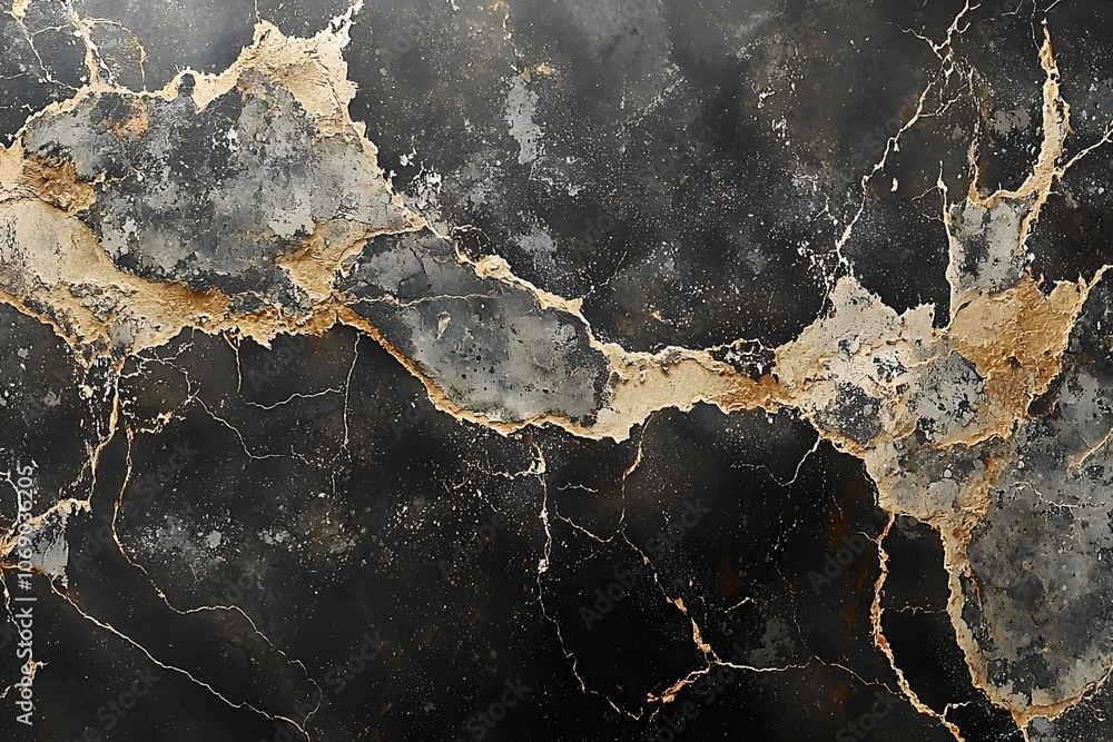 Fototapeta premium Vintage Grunge Background in Muted Gray and Black