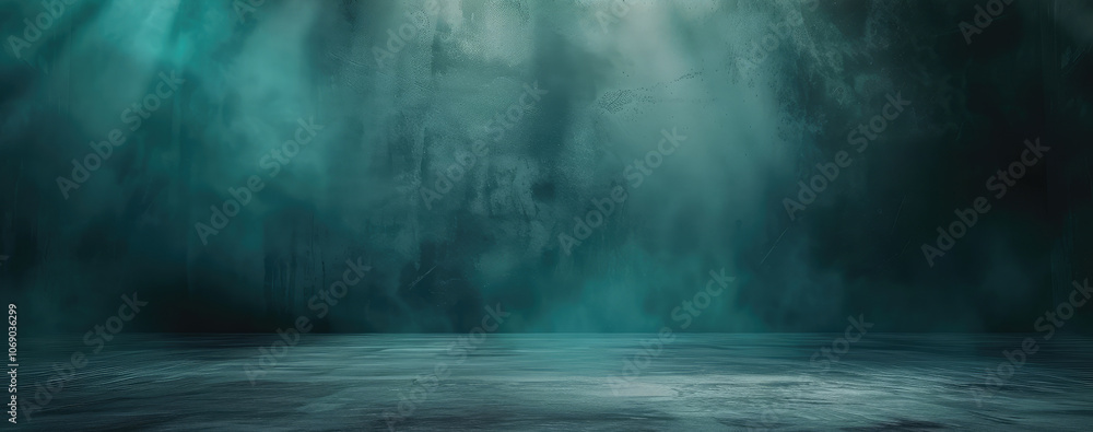 Abstract Blue Smoke on Dark Background with Space Abstract Blue Smoke on Dark Background with Space