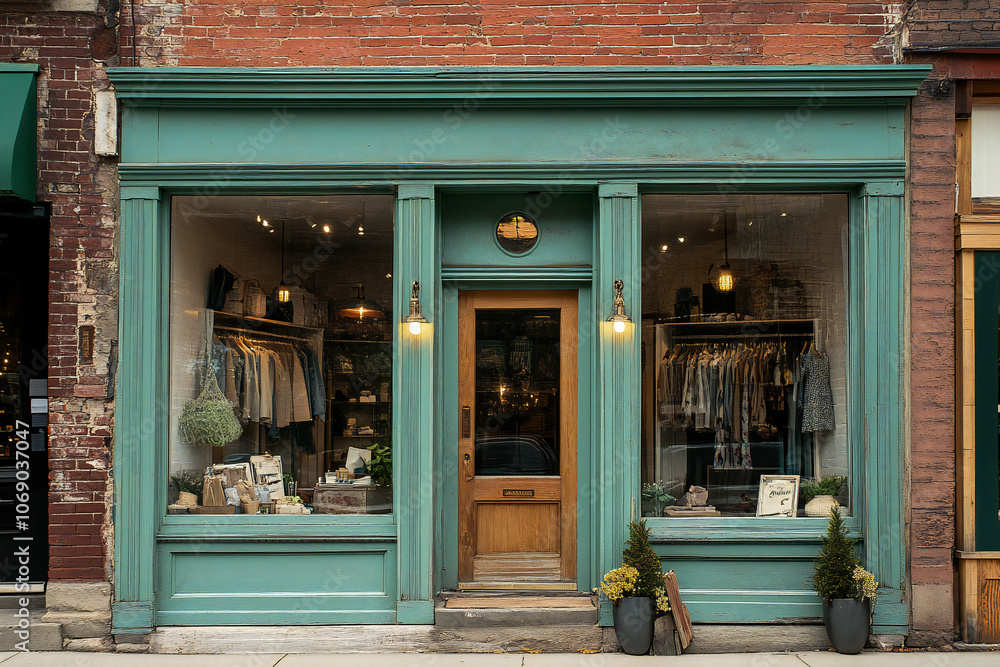 Fototapeta premium vintage style storefront boutique 