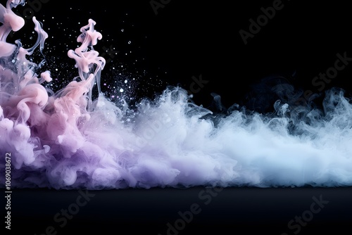 Ethereal Purple and Pink Smoke Overlay