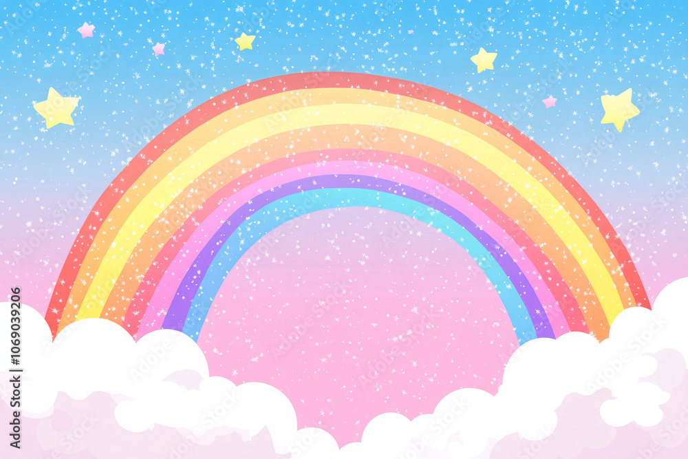 Pastel Dreams: A Whimsical Rainbow Journey Through the Sky Pastel Dreams: A Whimsical Rainbow Journey Through the Sky