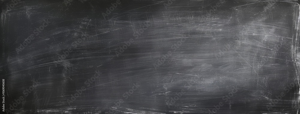 Blank Black Chalkboard with Traces of Chalk Blank Black Chalkboard with Traces of Chalk