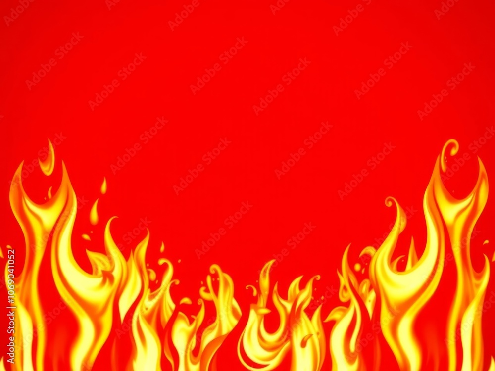 Vibrant red background with overlay of mouth-watering food images, perfect for illustrating hunger and appetite, food, vibrant energy Vibrant red background with overlay of mouth-watering food images, perfect for illustrating hunger and appetite, food, vibrant energy
