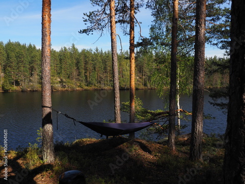Lake in the forest in Norway