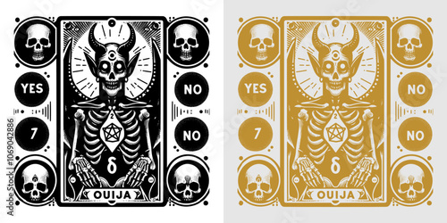 elegant ouija board card
