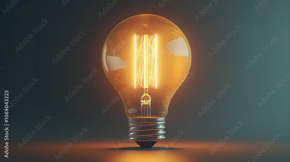 Glowing Light Bulb Representing Sustainable Wealth, sustainability, glow, idea, eco Glowing Light Bulb Representing Sustainable Wealth, sustainability, glow, idea, eco