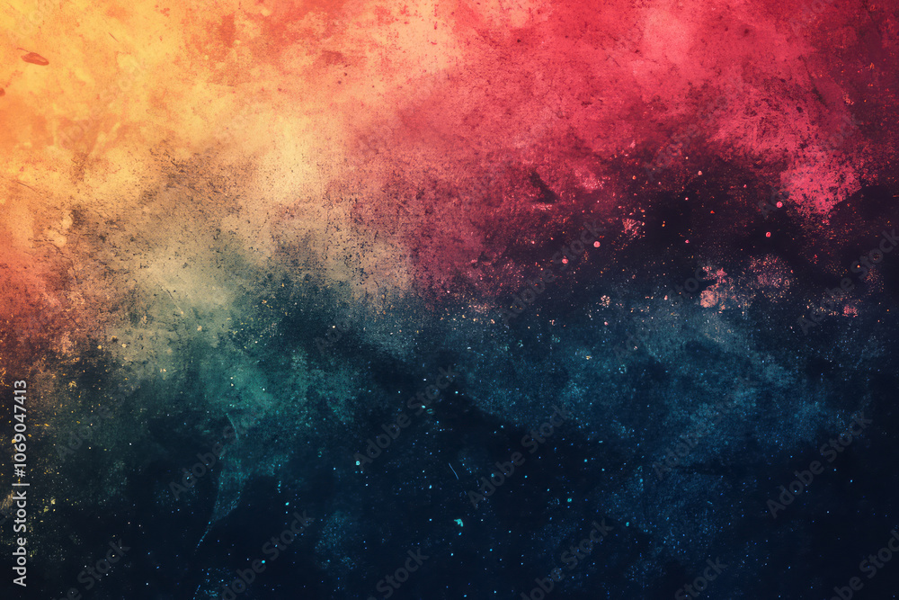 Vibrant Abstract Background with Grunge Texture and Colorful Gradient Vibrant Abstract Background with Grunge Texture and Colorful Gradient