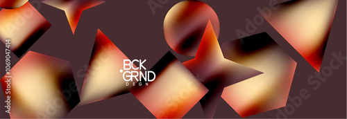 Fluid color geometric shapes abstract background. Vector Illustration For Wallpaper, Banner, Background, Card, Book Illustration, landing page