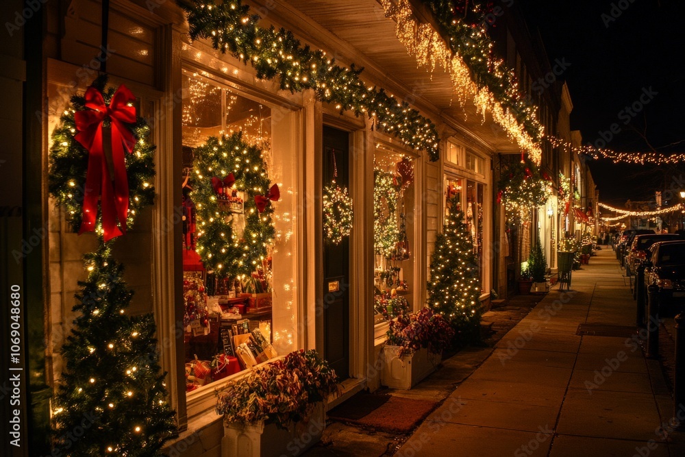 storefronts at holiday christmas storefronts at holiday christmas