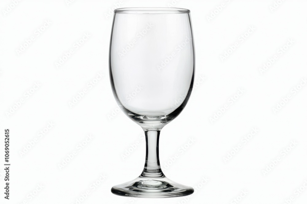 A transparent wine glass on a plain background, showcasing its elegant design and clear structure. A transparent wine glass on a plain background, showcasing its elegant design and clear structure.