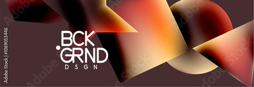 Fluid color geometric shapes abstract background. Vector Illustration For Wallpaper, Banner, Background, Card, Book Illustration, landing page