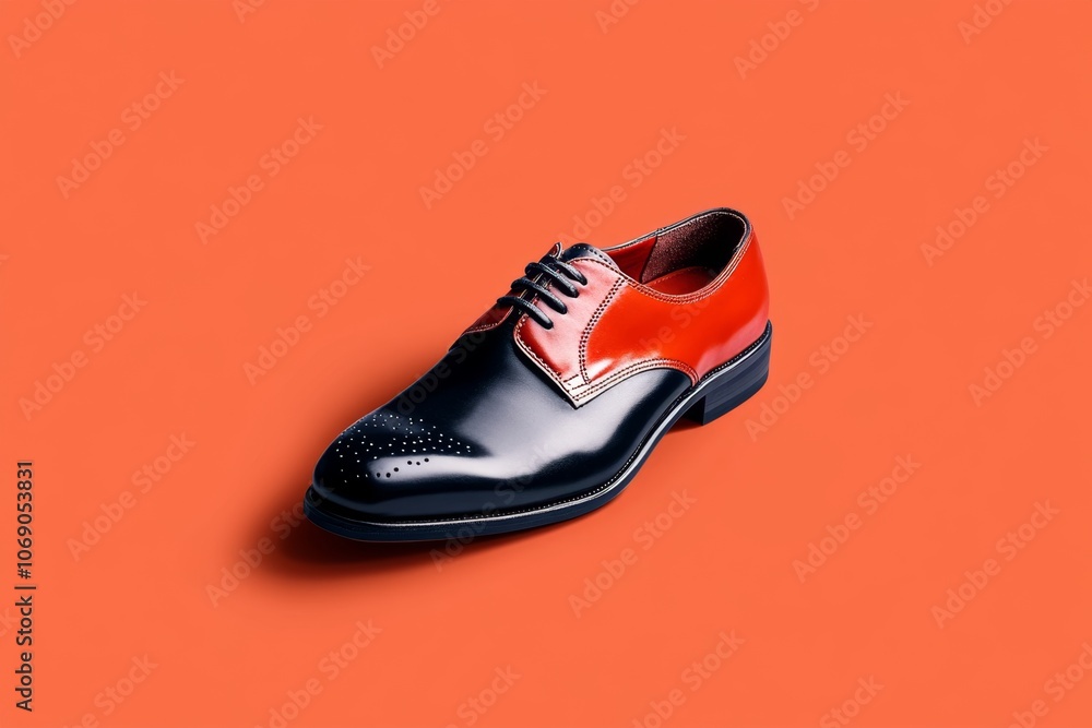A minimalist icon of a dress shoe, capturing a staple in men’s office fashion A minimalist icon of a dress shoe, capturing a staple in men’s office fashion