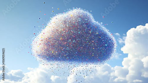 cloud of micro organizam photo