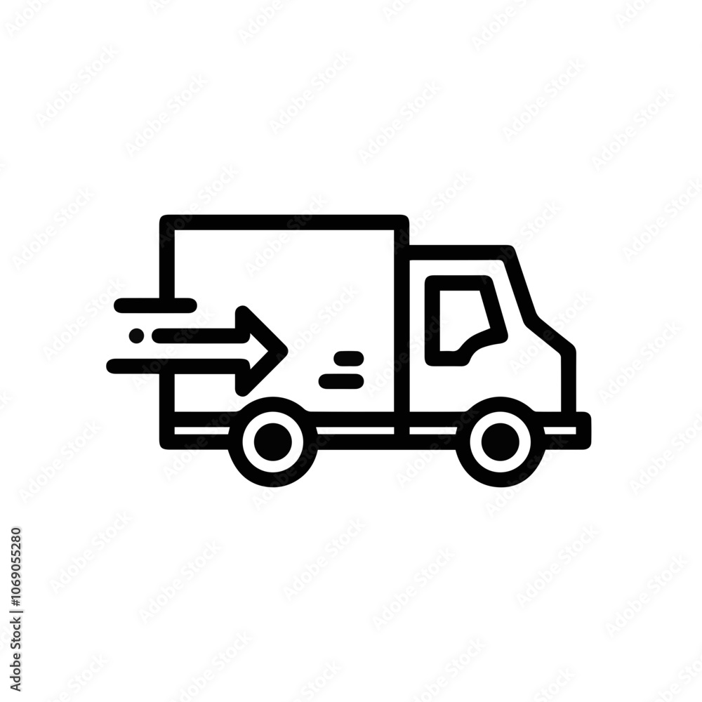 Truck icon symbol vector illustration