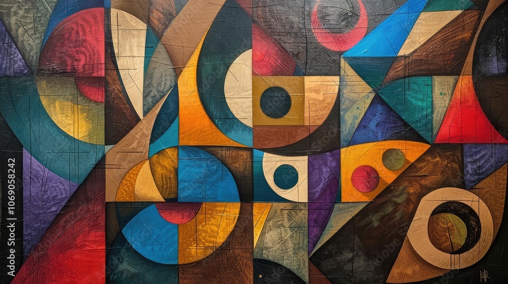 Vibrant Geometric Abstract Art Vibrant Geometric Abstract Art