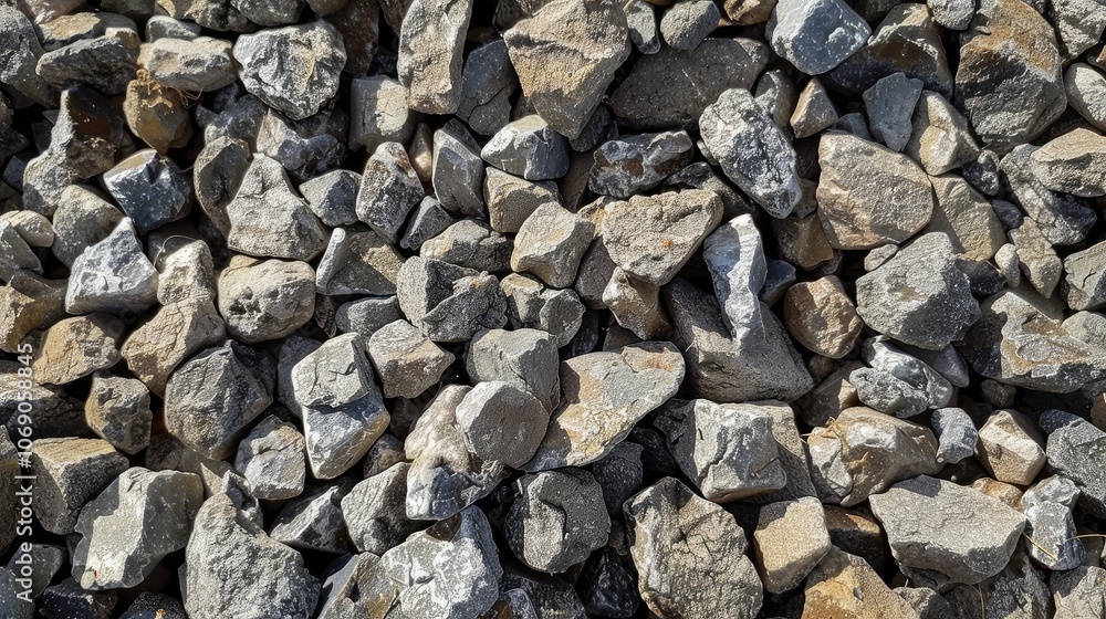 Natural Rocky Gravel Surface Close-up Natural Rocky Gravel Surface Close-up