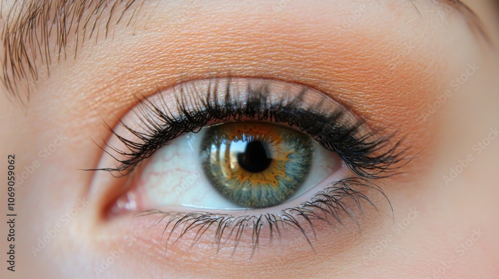 Detailed Close-Up of a Woman's Eye Detailed Close-Up of a Woman's Eye