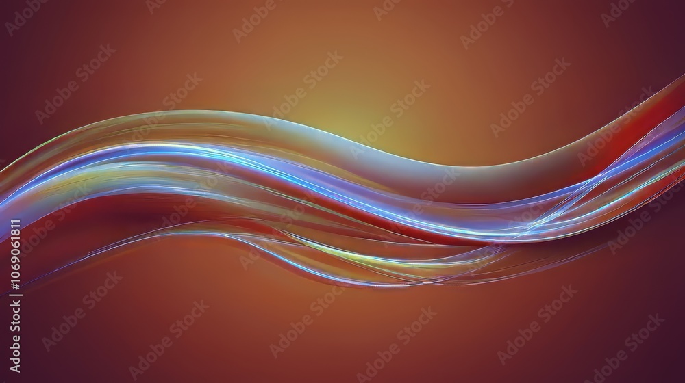 Vibrant Abstract Wave With Bright Colors and Smooth Motion Vibrant Abstract Wave With Bright Colors and Smooth Motion