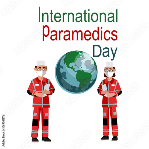 International paramedics day vector illustration 