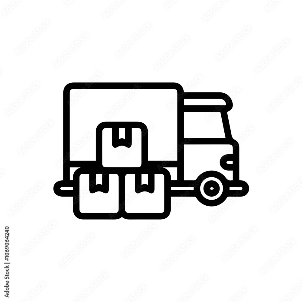 Truck icon symbol vector illustration
