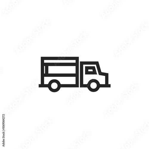 Wallpaper Mural Truck icon symbol vector illustration Torontodigital.ca