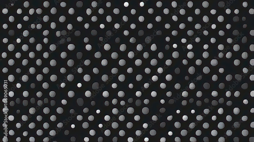 Monochrome Dot Pattern in Precise Geometry Monochrome Dot Pattern in Precise Geometry