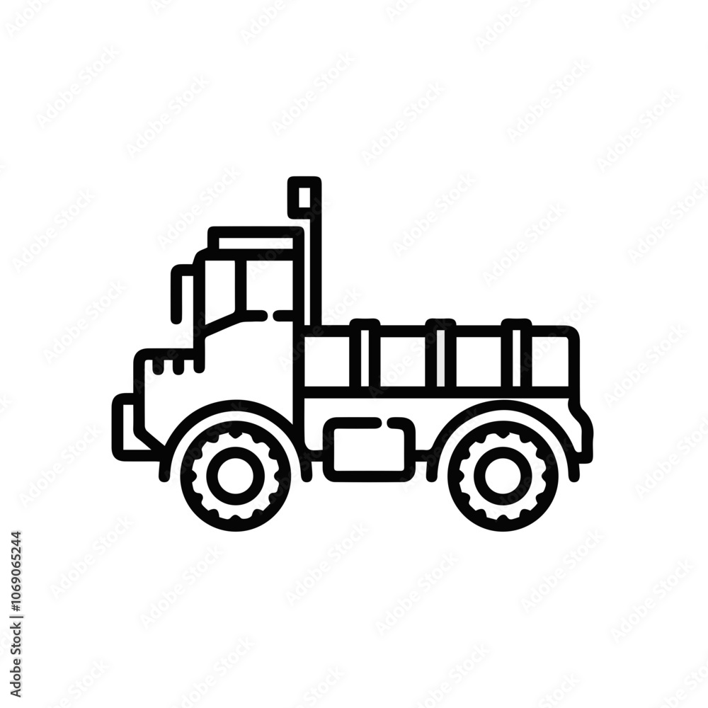 Naklejka premium Truck icon symbol vector illustration