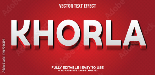 Fully Editable 3D Vector Text Effect