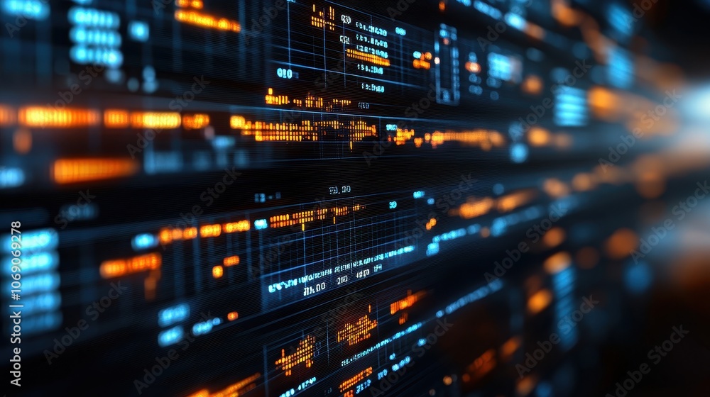 Abstract Data Visualization and Technology Background Abstract Data Visualization and Technology Background