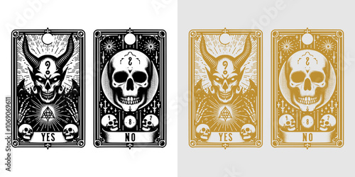 traditional dark ouija card