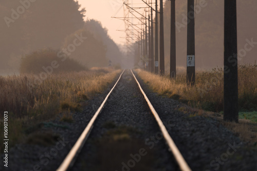 RAILWAY - Infrastructure for freight and passenger trains photo