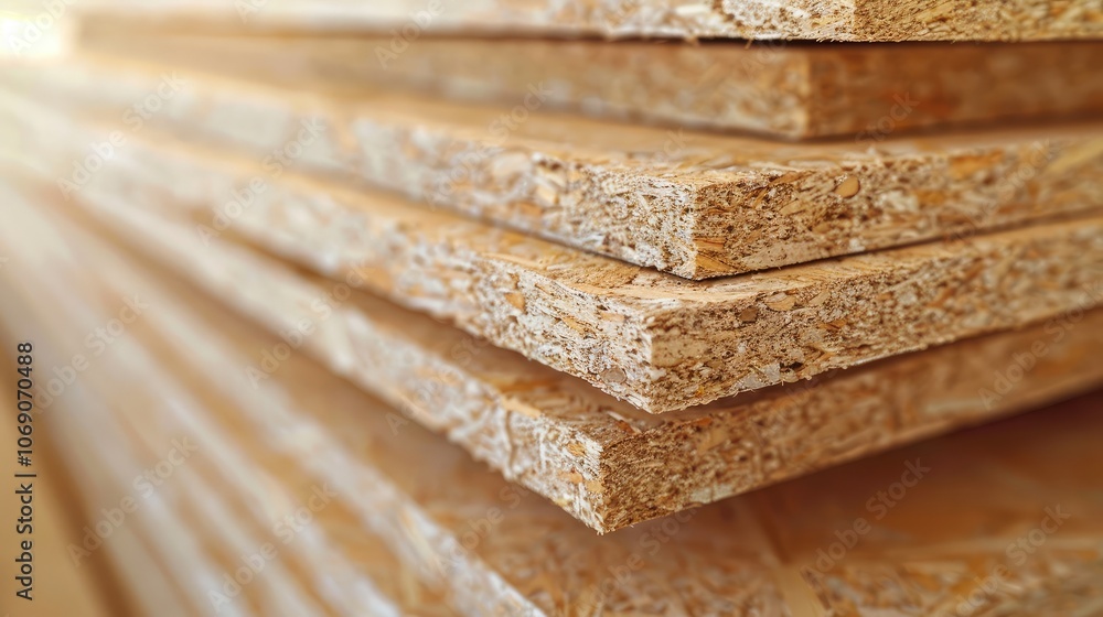 Stacked Wood Panels Close-Up Stacked Wood Panels Close-Up