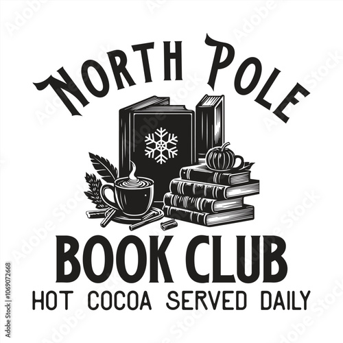 north pole book club hot cocoa served daily