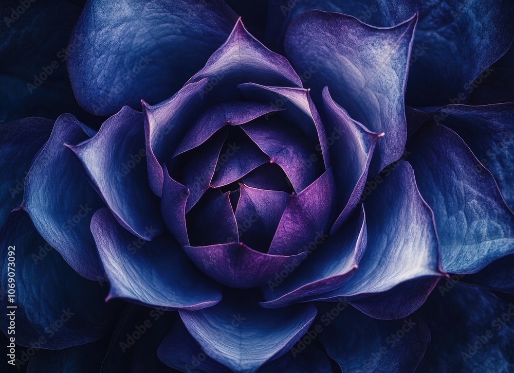 Close-up of a vibrant purple succulent flower, showcasing intricate details and textures. Close-up of a vibrant purple succulent flower, showcasing intricate details and textures.