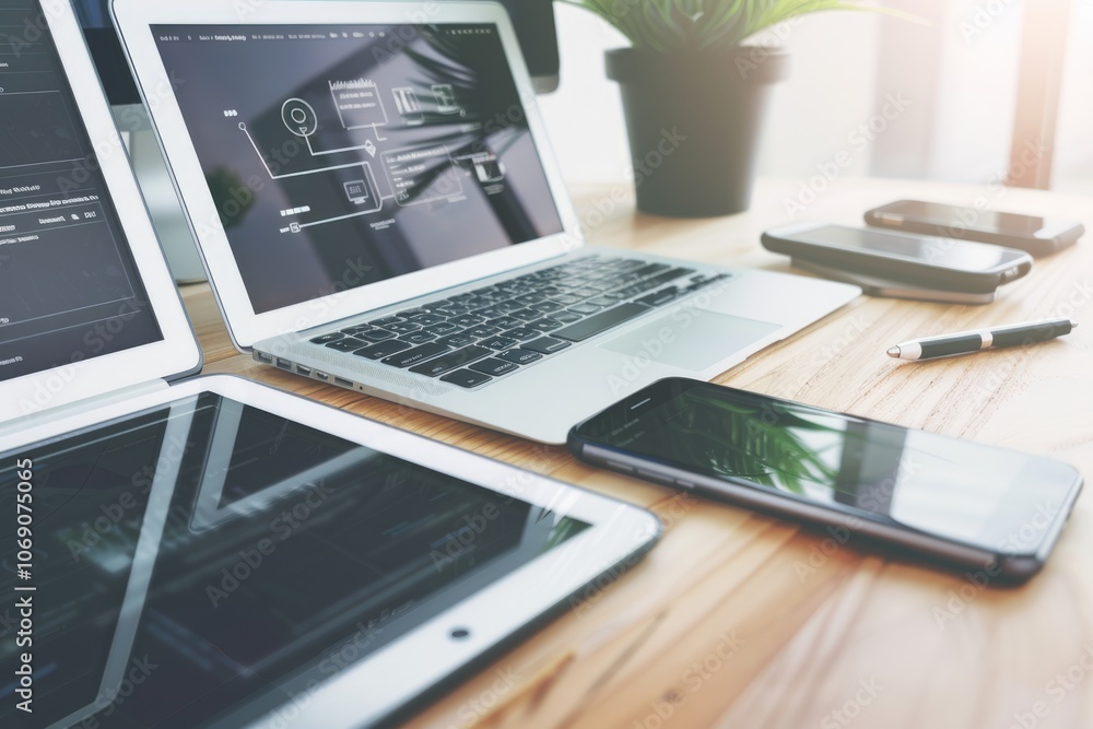 Website designer using digital tools for graphic design concept. Website designer using digital tools for graphic design concept.