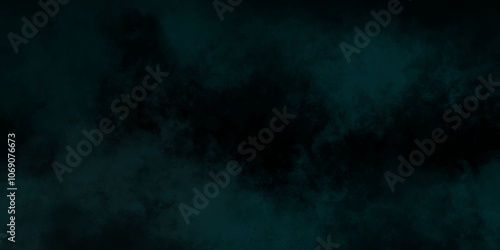 abstract cloud and vapor texture background. Black and Green smoke aquarelle smudge illustration smooth grungy smokey light pastel colors ink glow. Teal color powder explosion	
