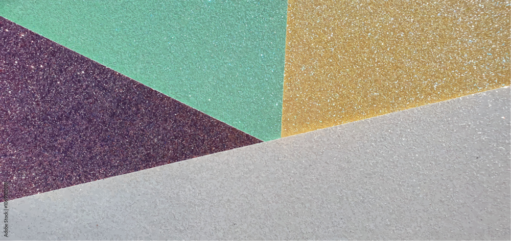 Shiny glitter background with sparkles. Brilliant abstraction. Purple, yellow, green and white. Shiny paper. Shiny multicolored wallpaper texture, interior design. Parts and segments.
Shiny glitter background with sparkles. Brilliant abstraction. Purple, yellow, green and white. Shiny paper. Shiny multicolored wallpaper texture, interior design. Parts and segments.