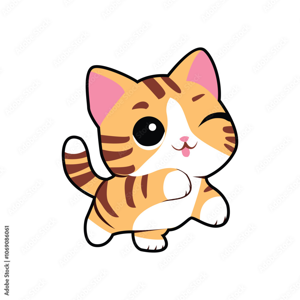 A Cheerful Orange Cat A Cheerful Orange Cat