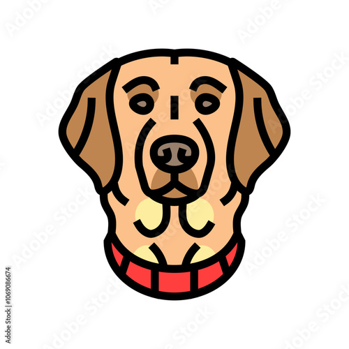 collar dog color icon vector. collar dog sign. isolated symbol illustration