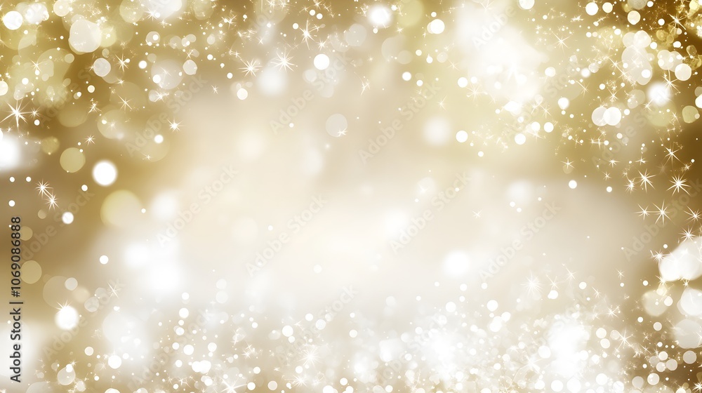 A dazzling display of bright white and gold fireworks lighting up the New Year's sky, with plenty of copy space for custom messages A dazzling display of bright white and gold fireworks lighting up the New Year's sky, with plenty of copy space for custom messages