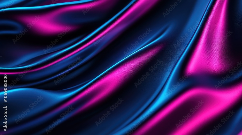 Vibrant Waves of Blue and Purple Fabric Texture Vibrant Waves of Blue and Purple Fabric Texture