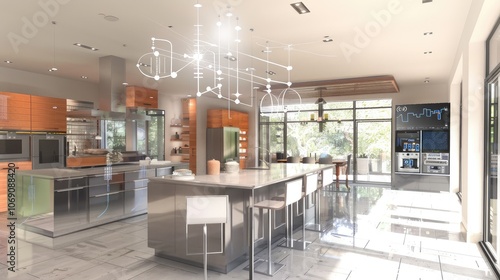 Futuristic High-Tech Modern Kitchen Design