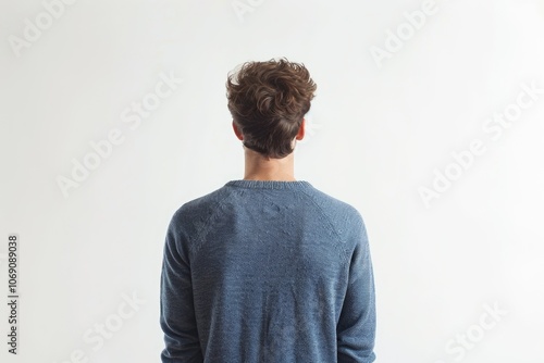 Collection of mens back view in various outfits.