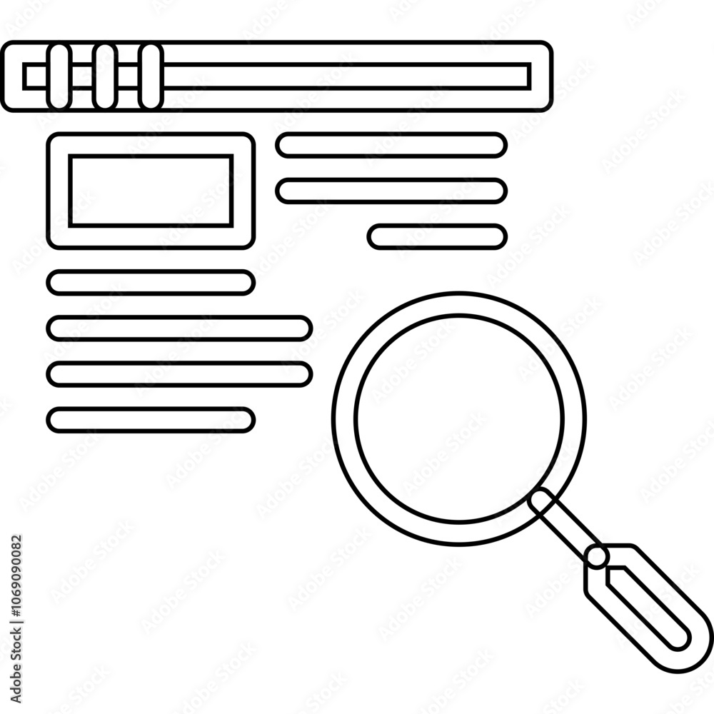 Job search single vector icon Job search single vector icon