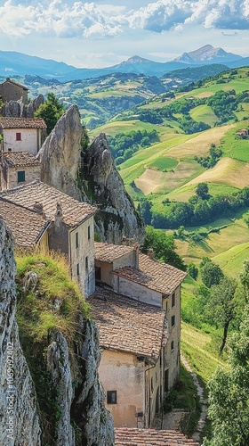 Wallpaper Mural Panoramic View of Rugged Apennine Landscapes Torontodigital.ca