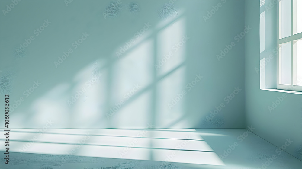 Blue Room with White Windows and Light Streaks for a Tranquil Ambience
Blue Room with White Windows and Light Streaks for a Tranquil Ambience
