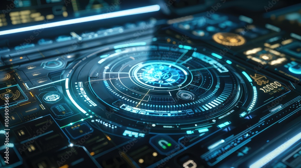Advanced Futuristic Digital Interface Advanced Futuristic Digital Interface