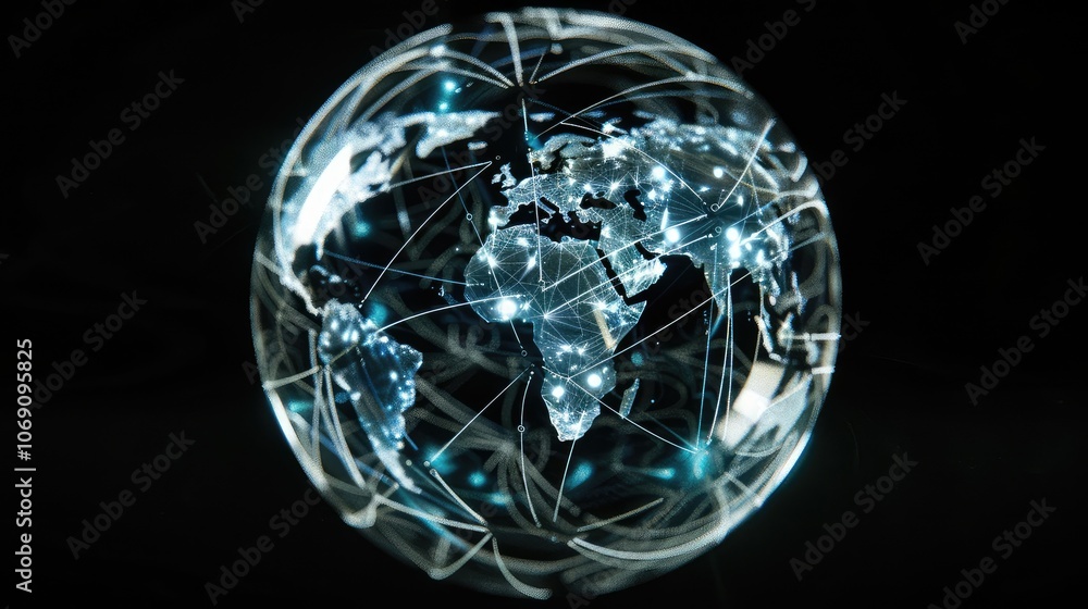 Global Digital Connections Concept Global Digital Connections Concept