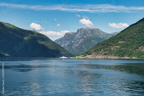 Vangsnes is a village located in Vik Municipality in Vestland county, Norway. photo