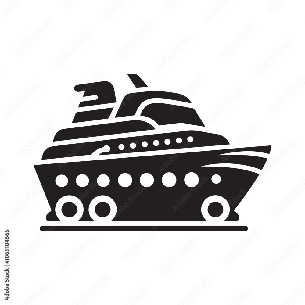 Stylish Cruiser Silhouette Vectors – Perfect for Boat and Yacht Designs Stylish Cruiser Silhouette Vectors – Perfect for Boat and Yacht Designs